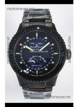 Blancpain Bathyscaphe Ceramic Casing Superclone Watch in Blue Dial 