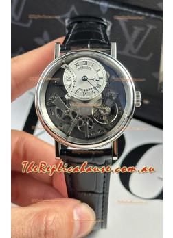 Breguet Tradition 7057BR/R9/9W6 Steel Casing Single Tourbillon Swiss Replica Blue Strap Watch