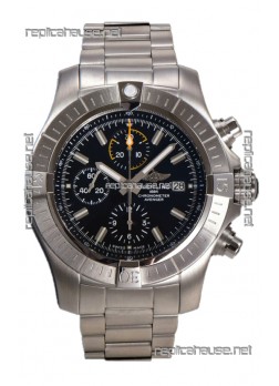 Breitling Replicas Avenger Chronograph 45 Black Dial 1:1 Mirror Swiss Replica Watch 