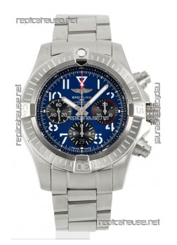 Breitling Replicas Avenger B01 Chronograph 45 Stainless Steel Blue Dial 1:1 Mirror Swiss Replica Watch 