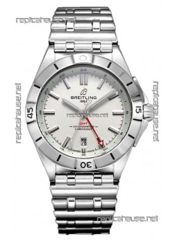 Breitling Replicas Chronomat Automatic GMT 40 White Dial 1:1 Mirror Swiss Replica Watch 