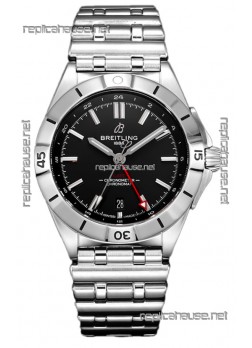 Breitling Replicas Chronomat Automatic GMT 40 Black Dial 1:1 Mirror Swiss Replica Watch 