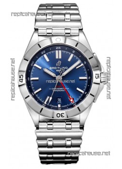 Breitling Replicas Chronomat Automatic GMT 40 Blue Dial 1:1 Mirror Swiss Replica Watch 