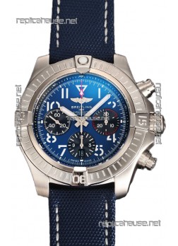Breitling Replicas Avenger Chronograph 45 Blue Dial 1:1 Mirror Swiss Replica Watch 
