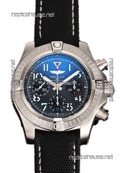 Breitling Replicas Avenger Chronograph 45 Black Dial 1:1 Mirror Swiss Replica Watch 