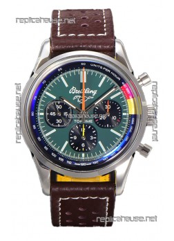 Breitling Replicas Top Time B01 Ford Mustang Leather Strap 1:1 Mirror Swiss Replica Watch 