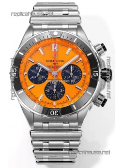 Breitling Replicas Chronomat B01 42 Edition Swiss 904L Steel Casing Pale Yellow Dial 1:1 Mirror Replica Watch
