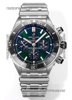 Breitling Replicas Chronomat B01 42 Edition Swiss 904L Steel Casing Green Dial 1:1 Mirror Replica Watch