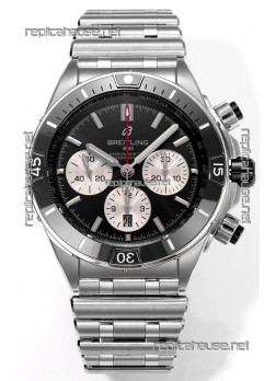Breitling Replicas Chronomat B01 42 Edition Swiss 904L Steel Casing Black Dial 1:1 Mirror Replica Watch
