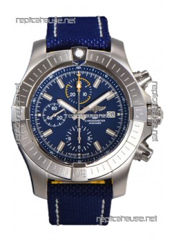 Breitling Replicas Avenger Bandit Blue Dial 1:1 Mirror Swiss Replica Watch 