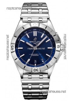 Breitling Replicas Chronomat Automatic GMT 40 Dark Blue Dial 1:1 Mirror Swiss Replica Watch 