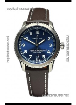 Breitling Replicas Navitimer Aviator 8 Automatic 41 Blue Dial 1:1 Mirror Swiss Replica Watch 