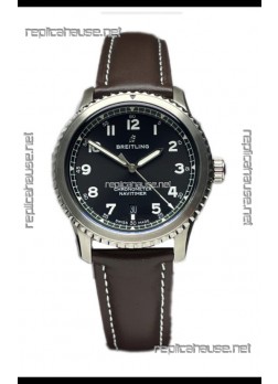 Breitling Replicas Navitimer Aviator 8 Automatic 41 Black Dial 1:1 Mirror Swiss Replica Watch 