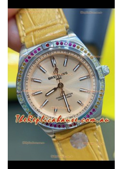 Breitling Chronomat Automatic 36MM 1:1 Mirror Swiss Replica Watch Steel Case