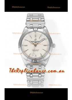 Breitling Chronomat 36MM Stainless Steel Casing 1:1 Mirror Replica Watch White Dial