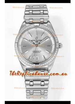Breitling Chronomat 36MM Stainless Steel Casing 1:1 Mirror Replica Watch Steel Dial
