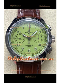 Breitling Premier B01 Chronograph 42 Edition Steel Casing Green Dial - 1:1 Mirror Replica Watch