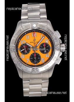 Breitling Super Clone Super Avenger B01 Chronograph Yellow Dial Watch 