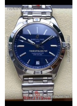 Breitling Chronomat Automatic GMT 40 Blue Dial 1:1 Mirror Swiss Replica Watch