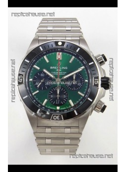 Breitling Chronomat Super Clone B01 42 Edition Swiss 904L Steel Watch Green Dial