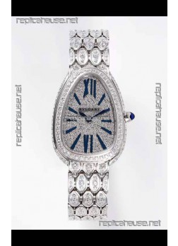 Bvlgari Serpenti Seduttori Edition Watch in Diamonds Steel Casing - 1:1 Mirror Replica