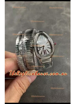 Bvlgari Serpenti Tubogas Double Spiral Stainless Steel Super Clone Replica Watch