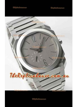 Bvlgari Octo Finissmo Brushed Steel Casing Super Clone Replica Watch