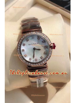 Bvlgari LVCEA Edition Watch in Two Tone Rose Gold Steel - 1:1 Mirror Replica