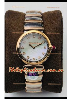Bvlgari LVCEA Edition Watch in Two Tone Rose Gold Steel - 1:1 Mirror Replica