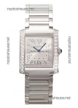 Cartier Tank Francaise Stainless Steel Swiss Quartz Replica Watch 25.70MM