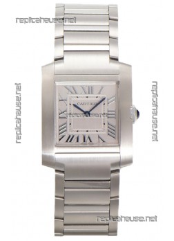 Cartier Tank Francaise Stainless Steel Swiss Quartz Replica Watch 25.70MM