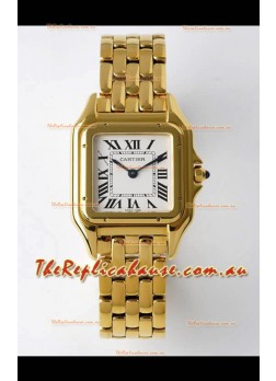 PANTHERE de Cartier Edition 27mm 1:1 Mirror Swiss Watch Yellow Gold Casing