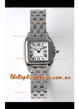 Cartier PANTHERE Edition 22MM 1:1 Mirror Quality Swiss Replica Watch in White Dial - Diamonds Bezel