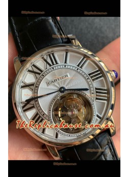 Rotonde De Cartier Flying Tourbillon Swiss Replica Watch in Rose Gold Super Clone Watch