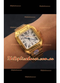 Santos De Cartier 1:1 Mirror Replica - 40MM Yellow Gold Swiss Movement Watch