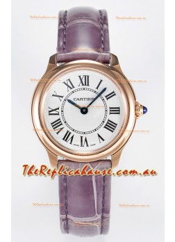 Ronde Louis Cartier Super Clone 29MM  Rose Gold Watch in Swiss Quartz Movement