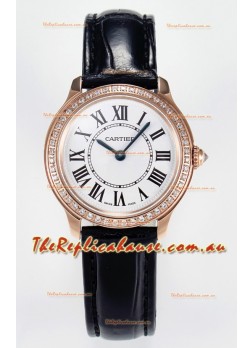 Ronde Louis Cartier Super Clone 29MM Rose Gold. Watch in Swiss Quartz Movement