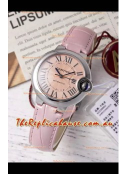Ballon De Cartier Swiss Automatic Beige Dial Mirror Quality 33MM in Stainless Steel