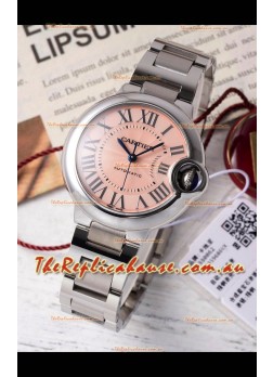 Ballon De Cartier Swiss Automatic Beige Dial Mirror Quality 33MM in Stainless Steel