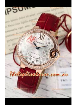 Ballon De Cartier Swiss Automatic 1:1 Mirror Quality 33MM in Rose Gold Plating