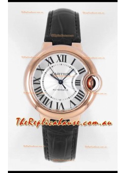 Ballon De Cartier Swiss Automatic 1:1 Mirror Quality 33MM in Rose Gold Plating