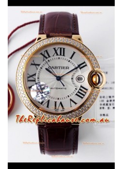 Ballon De Cartier Swiss Automatic 1:1 Mirror Quality 42MM in Yellow Gold Casing
