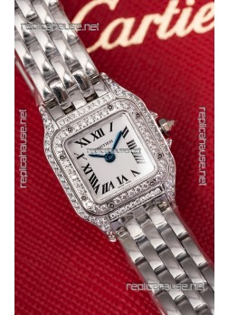 Cartier PANTHERE Superclone 20MM Swiss Replica Watch in Steel Case