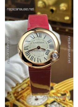 Ballon Blanc De Cartier Swiss Quartz Replica Watch in Rose Gold Casing