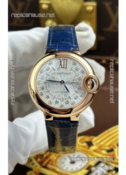 Ballon De Cartier Swiss Quartz 1:1 Mirror Quality 33MM in Rose Gold 