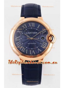 Ballon De Cartier Swiss Automatic 1:1 Mirror Quality 42MM in Rose Gold Casing