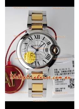 Ballon De Cartier Swiss Automatic 1:1 Mirror Quality 33MM in 2 Tone Yellow Gold Casing