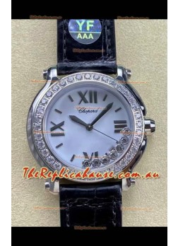 Chopard Happy Sport 1:1 Mirror Swiss Quartz Watch 36MM in 904L Steel White Dial