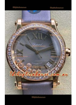 Chopard Happy Sport 1:1 Mirror Swiss Automatic Replica Watch 36MM in Rose Gold Casing