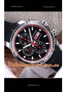 Chopard Classic Racing Chronograph 1:1 Mirror Replica Watch in Steel Casing - Black Dial 